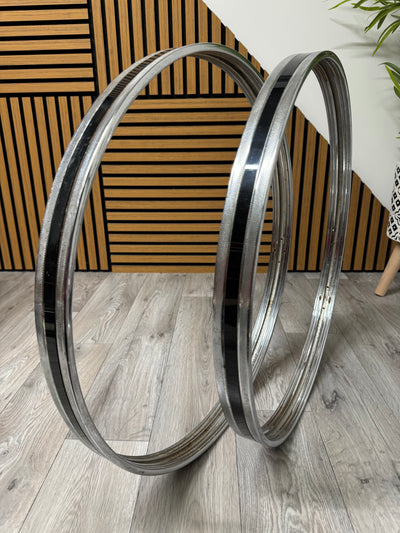 TAMA Royalstar Bass Drum 22” Metal Hoops Rims Hardware / Chrome #VC31