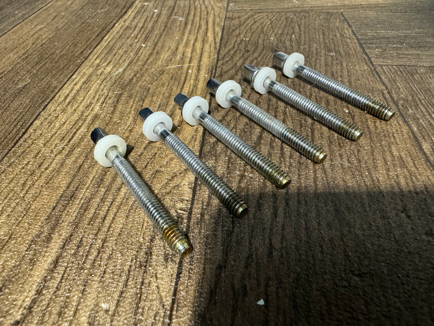 Ludwig Drum Tension Rods 60mm Screws Tom Hardware x6 #MM35