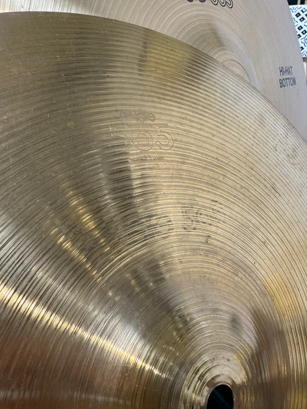 Vintage Paiste 505 Hi Hats 14"/35cm Cymbals (Pair) #NY32