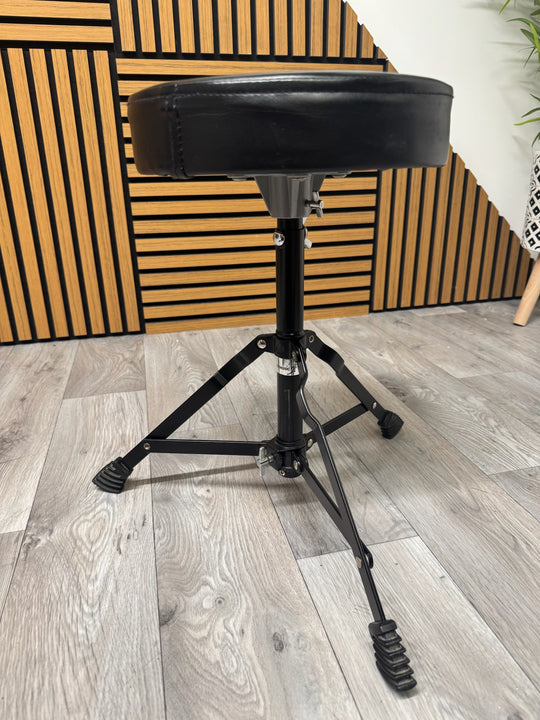 Black Drum Stool Throne / Height Adjustable / Drum Hardware #OG71