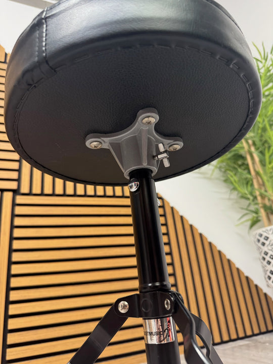Black Drum Stool Throne / Height Adjustable / Drum Hardware #OG71