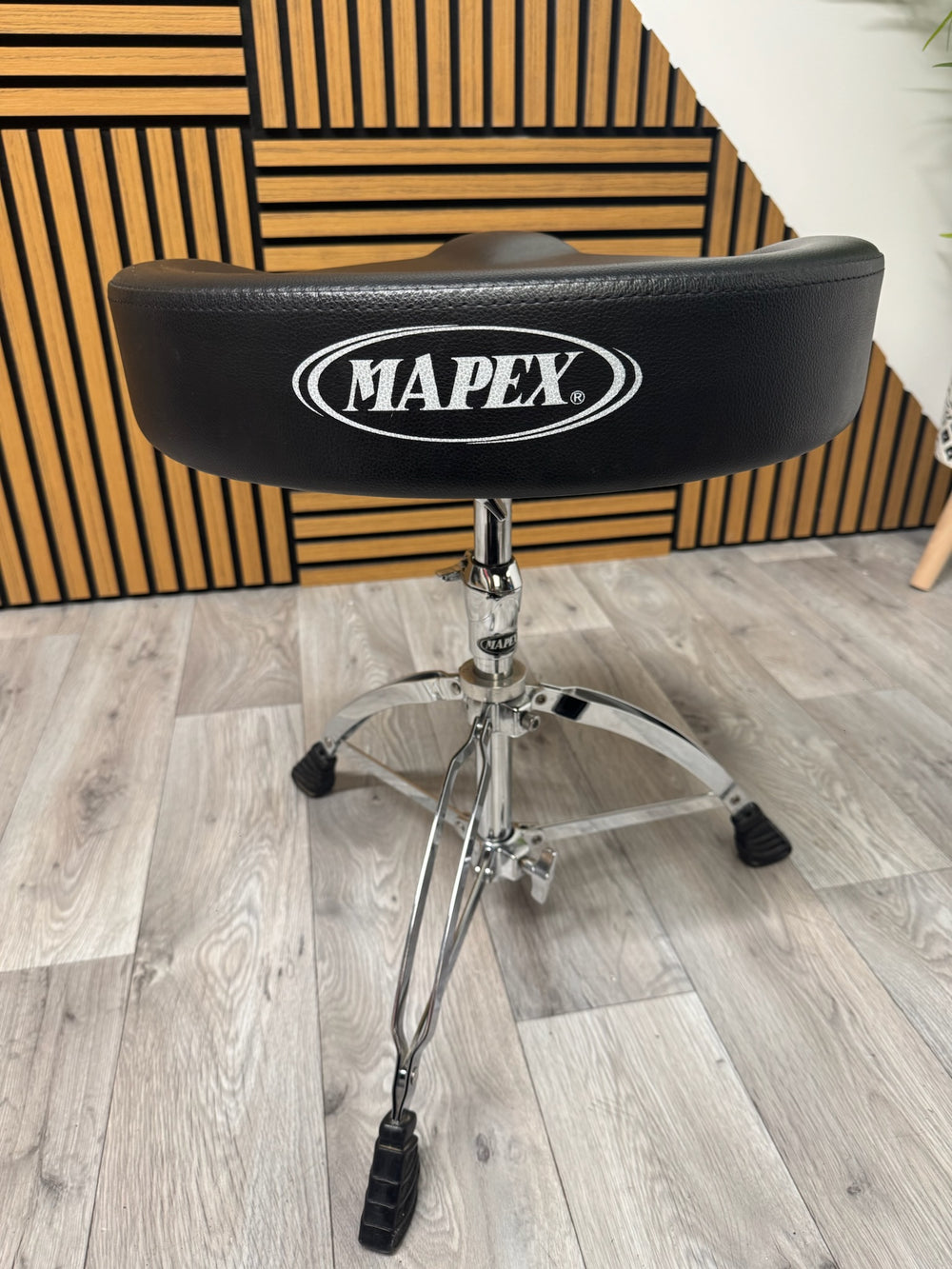 Mapex Saddle Top Drum Stool Throne / Height Adjustable / Drum Hardware #OG72