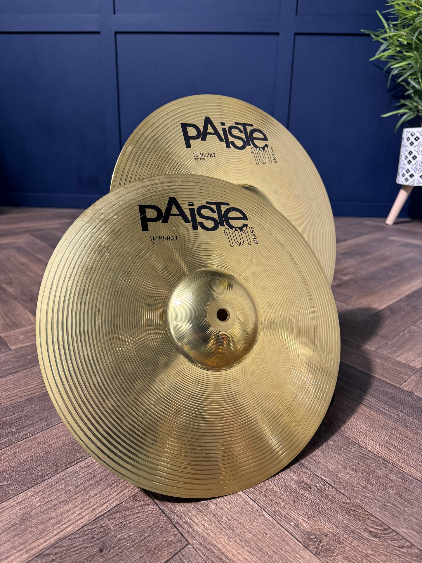 Paiste 101 Brass Hi Hats 14”/35cm Cymbals (Pair) #ND1