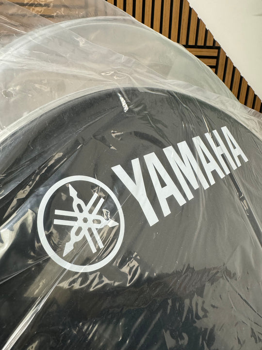Yamaha by Remo Bass 22" Drum Heads (Pair) / Black & Clear #OK39
