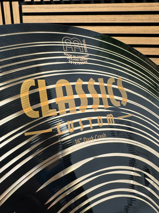 Meinl Classics Dark Crash 16”/40cm Cymbal / Accessory #WK15