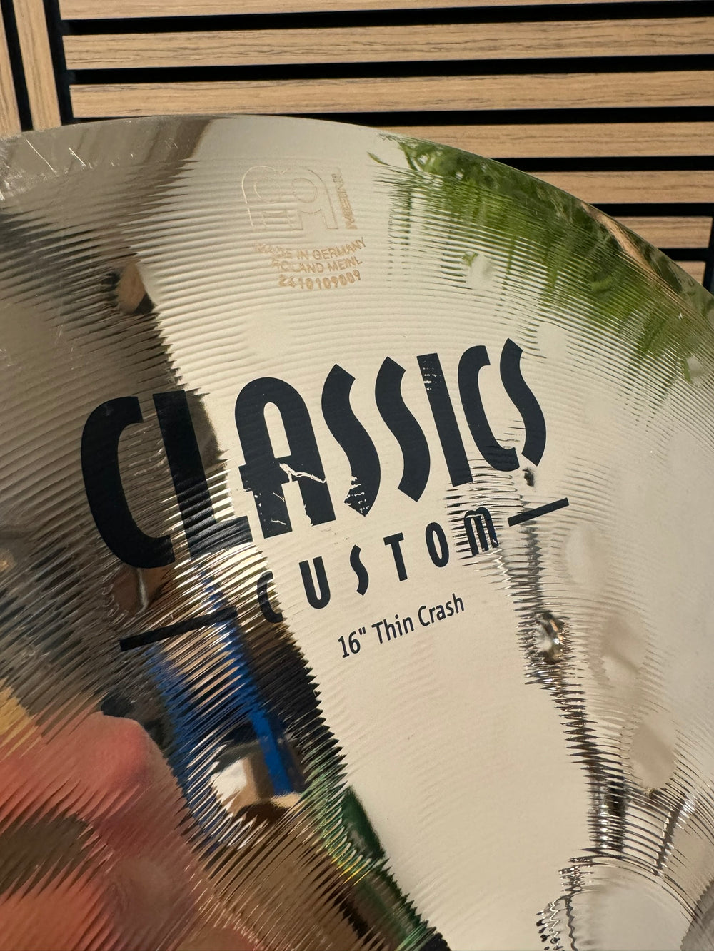 Meinl Classics Custom Thin Crash 16”/40cm Cymbal / Accessory #WK19