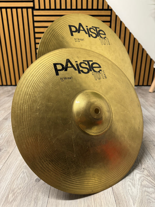 Paiste 101 Brass Hi Hats 14"/35cm Cymbals (Pair) #VC92