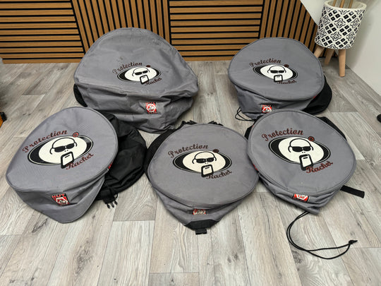 Protection Racket Nut Cases Drum Case Set x5 / 22" 16" 13" 12" / Soft Cases #OK68