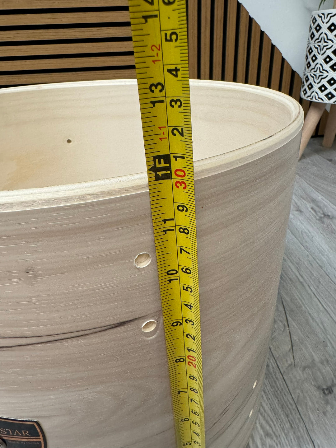 TAMA Imperialstar 14"x12” Floor Tom Drum Bare Wood Project / Upcycle #WK44
