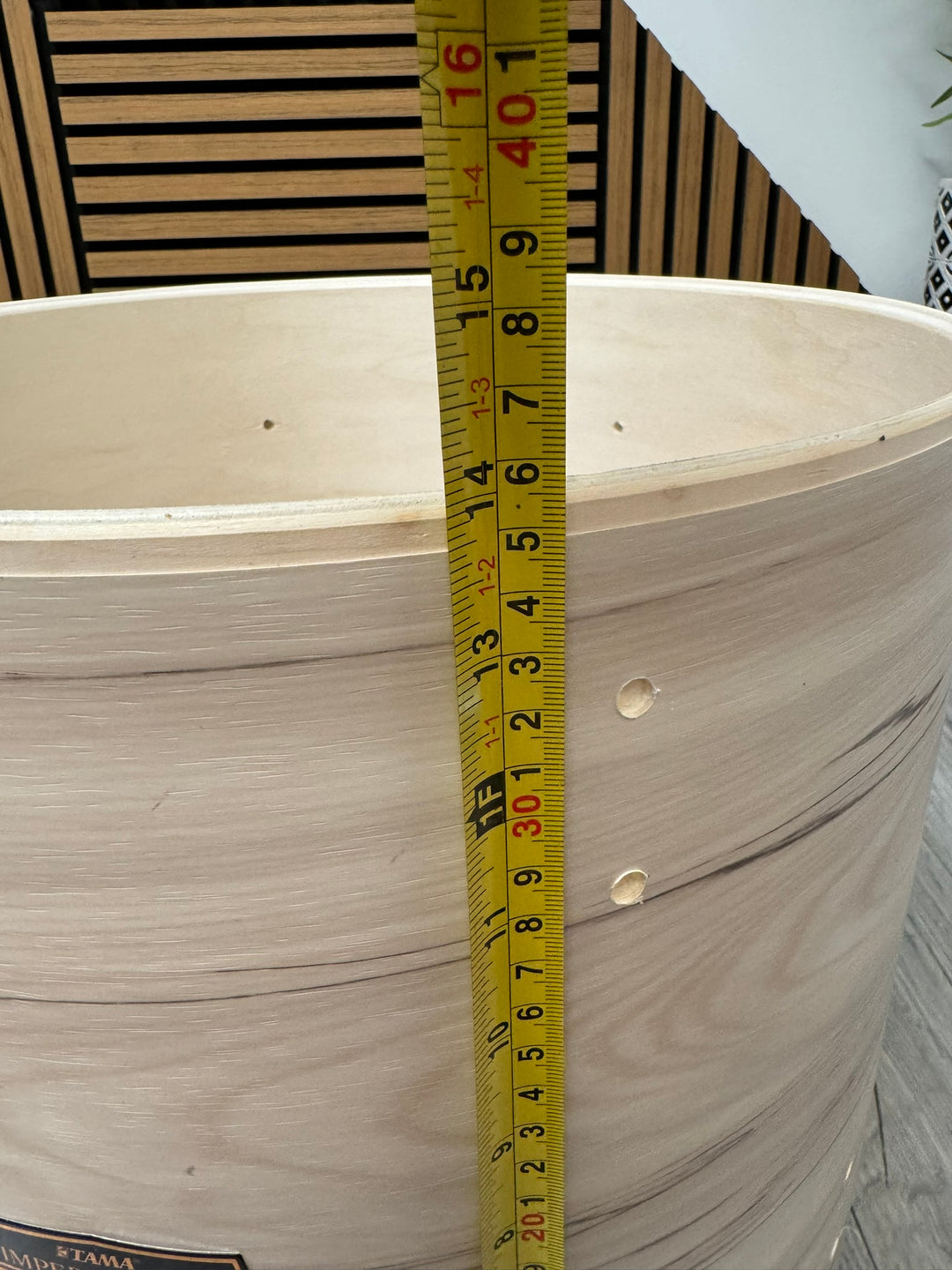 TAMA Imperialstar 16"x14” Floor Tom Drum Bare Wood Project / Upcycle #WK45