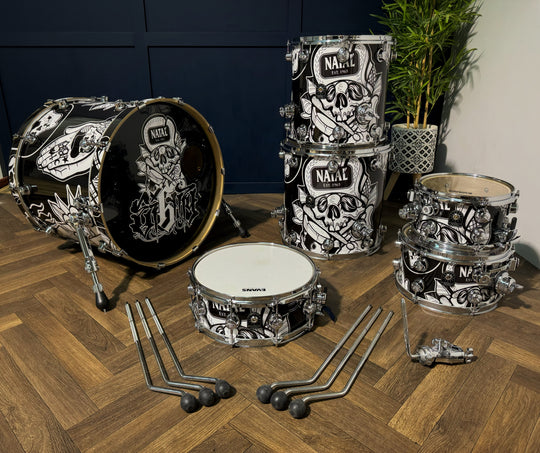 Natal Originals Ash Shell Pack 6-Piece / Limited Edition 'Tattoo' Kit / 22" #NY