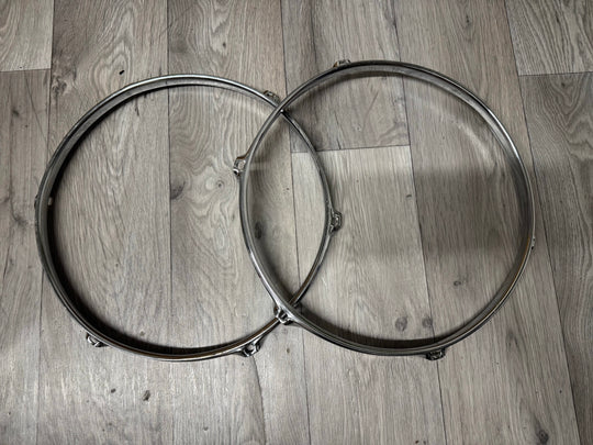 Premier Artist 12” Drum Hoops Rims 6-Lug Hardware Tension #OJ22