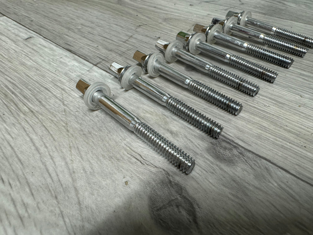 Premier Drum Tension Rods 58mm Screws Tom Spares x8 #VC132