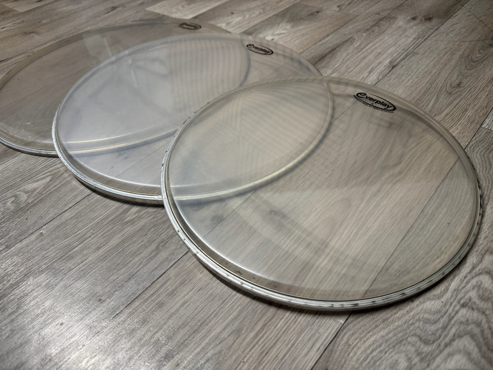 Premier Everplay Resonant Tom Drum Heads Skins Set Of 3 #OJ25