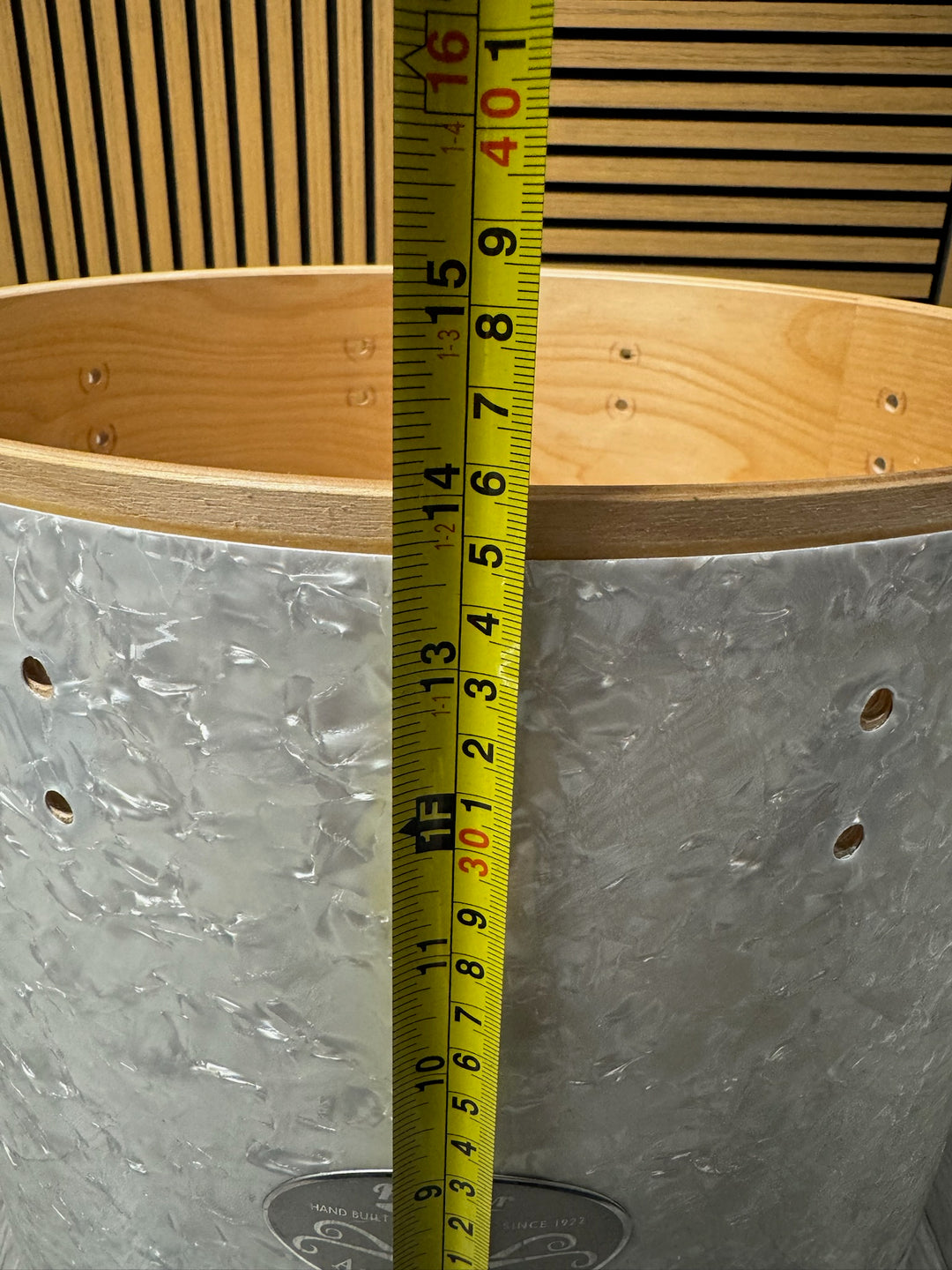 Premier Artist Birch 14”x14” Floor Tom Drum Shell Bare Wood #OJ29