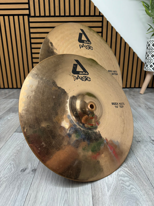 Paiste Alpha Rock Hi Hats 14"/35cm Cymbals (Pair) #OL37
