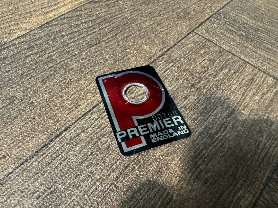 Vintage Premier 'Made in England' Drum Badge / Drum Accessory #NZ20