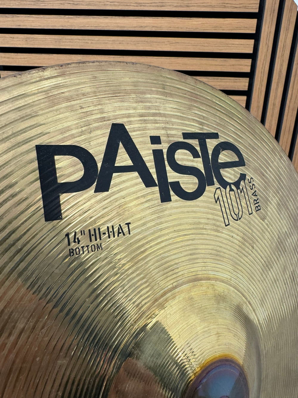 Paiste 101 Brass 14"/35cm Hi Hat Bottom Cymbal #OZ8