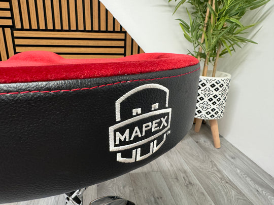 Mapex Red Saddle Drum Stool Throne / Height Adjustable / Drum Hardware #OL68