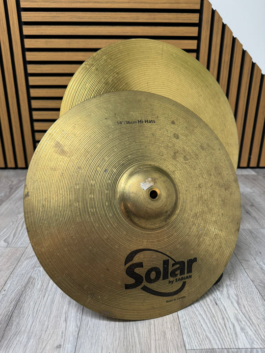 Solar by Sabian Hi Hats 14"/35cm Cymbals (Pair) #WP5