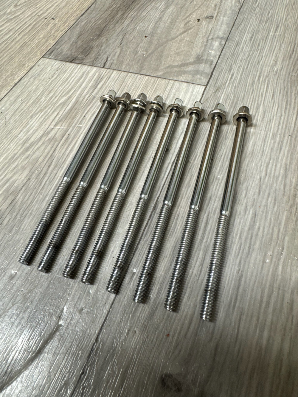 Tama Drum Tension Rods 120mm Screws Tom Hardware Spares x8 #WF147