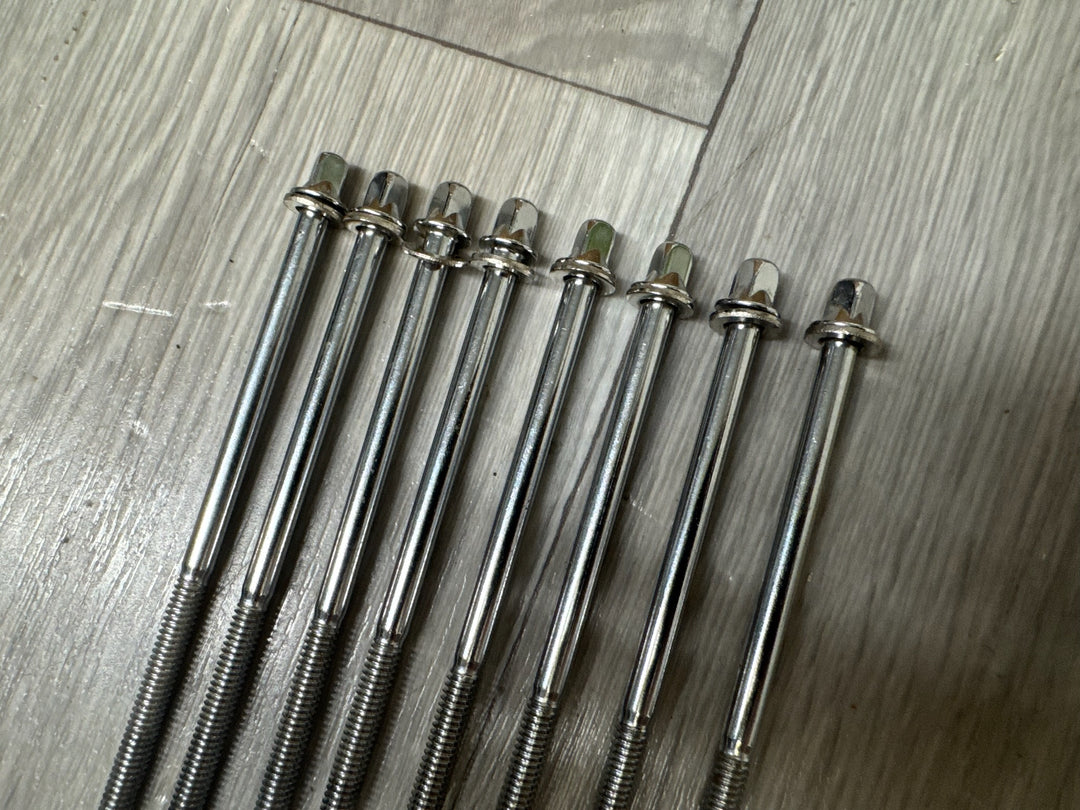 Tama Drum Tension Rods 120mm Screws Tom Hardware Spares x8 #WF147