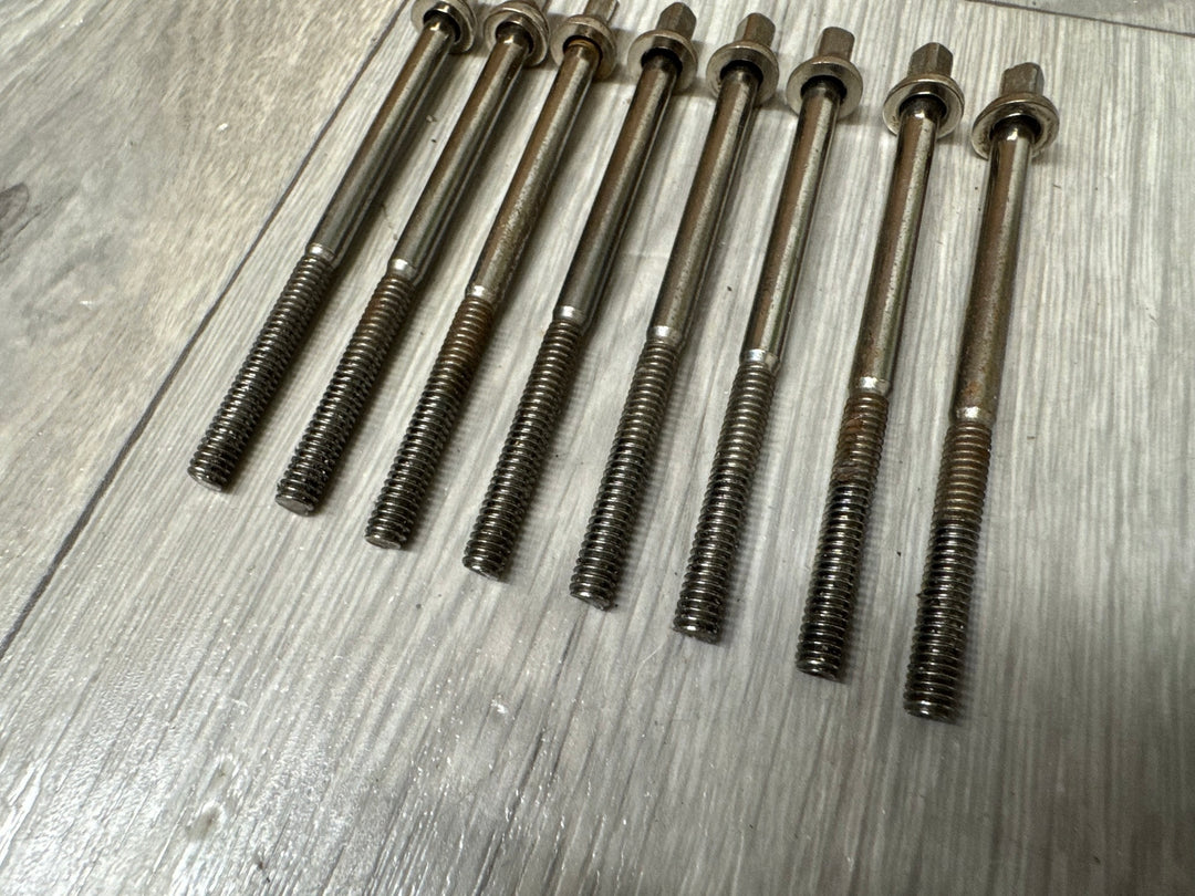 TAMA Drum Tension Rods 95mm Screws Tom Hardware Spares x8 #WF148