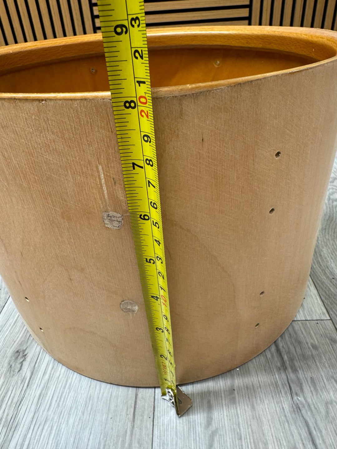 Vintage Premier 12”x8” Tom Drum Shell Bare Wood #OL82