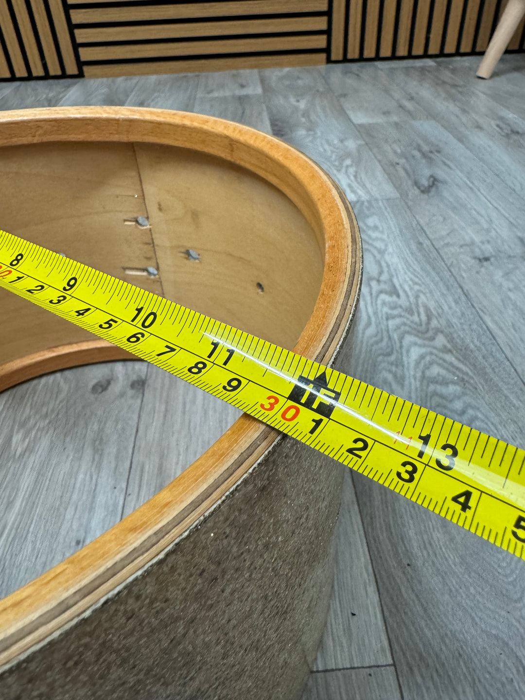 Vintage Premier 12”x8” Tom Drum Shell Bare Wood #OL83