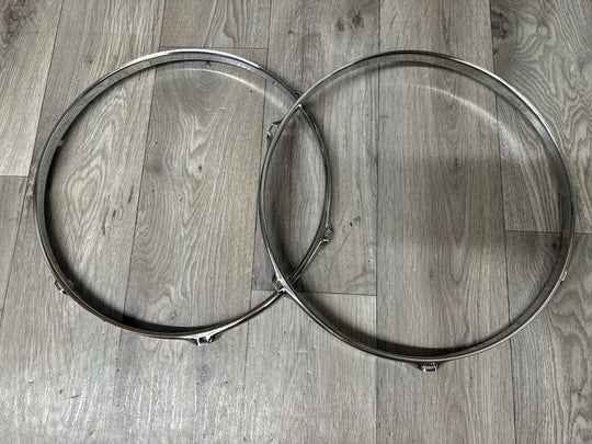 TAMA 13” Drum Hoops Rims 6-Lug Hardware Tension #WF153