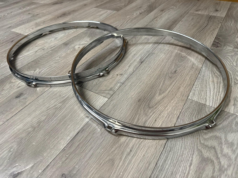 TAMA 13” Drum Hoops Rims 6-Lug Hardware Tension #WF153