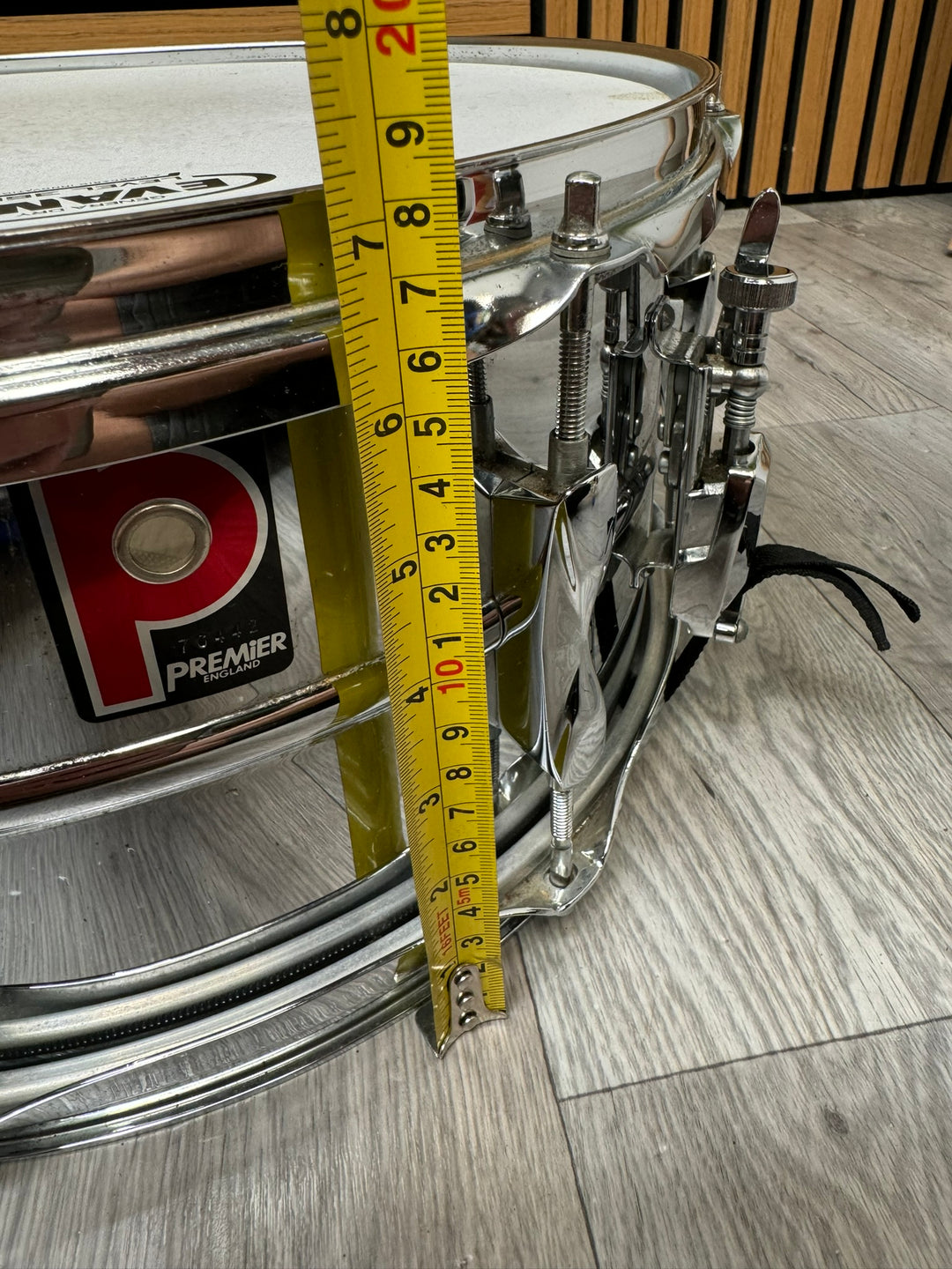 Premier '1026' Snare Drum 14”x6.5” / 8 -Lug / Steel Shell #WP18