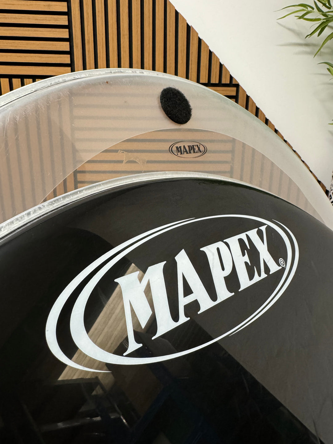 Mapex by Remo Bass 22" Drum Heads (Pair) / Black & Clear #OL89