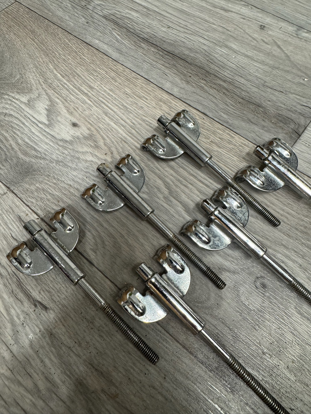Vintage Premier Bass Drum Tension Rods & Claws Hardware x6 #OM9