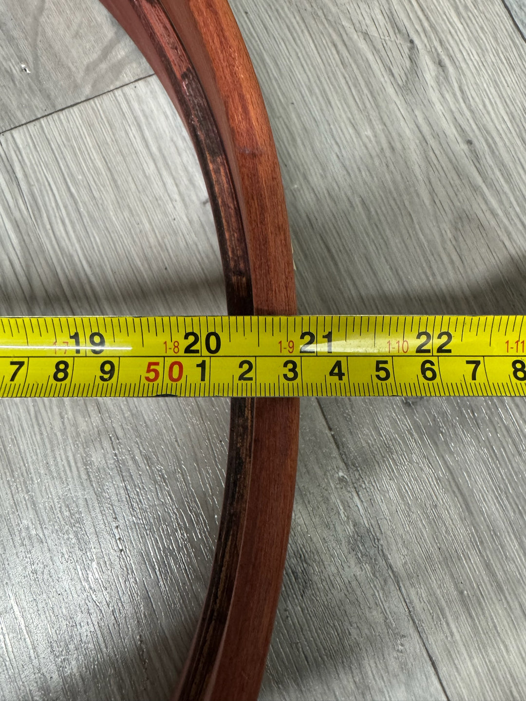 Vintage Premier Bass Drum 20” Wooden Hoops Rims Hardware #OM10
