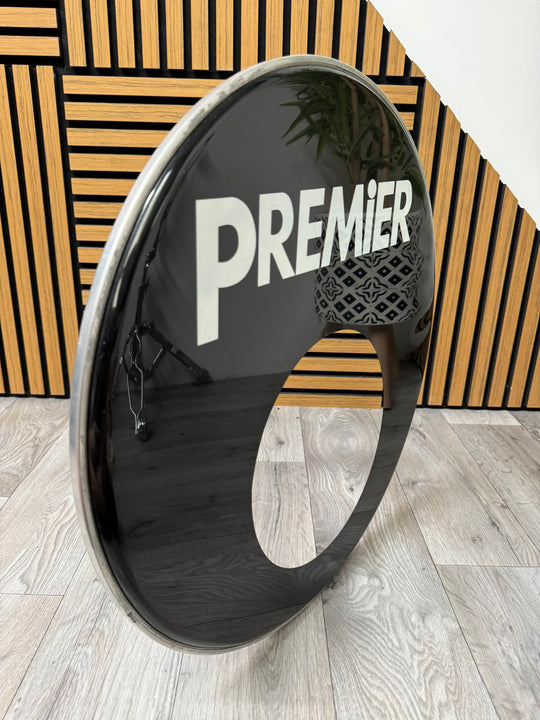 Premier Resonant Bass 20" Drum Head / Black #WP25