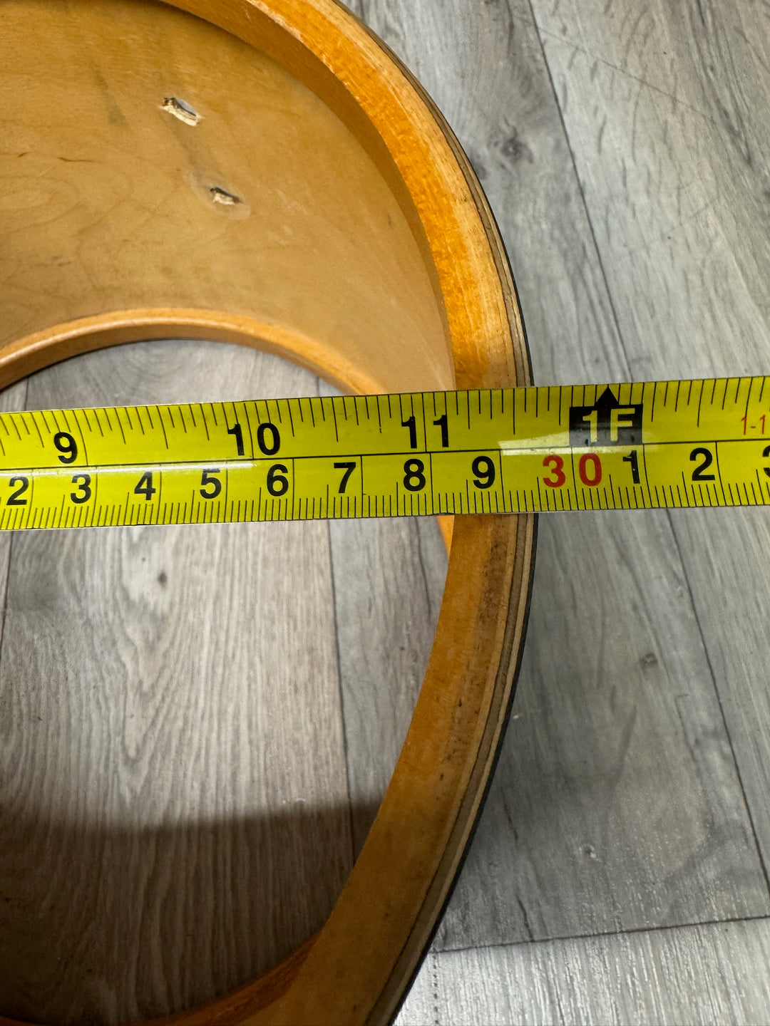 Vintage Premier Pre-International 12”x8” Tom Drum Shell Bare Wood #OM11