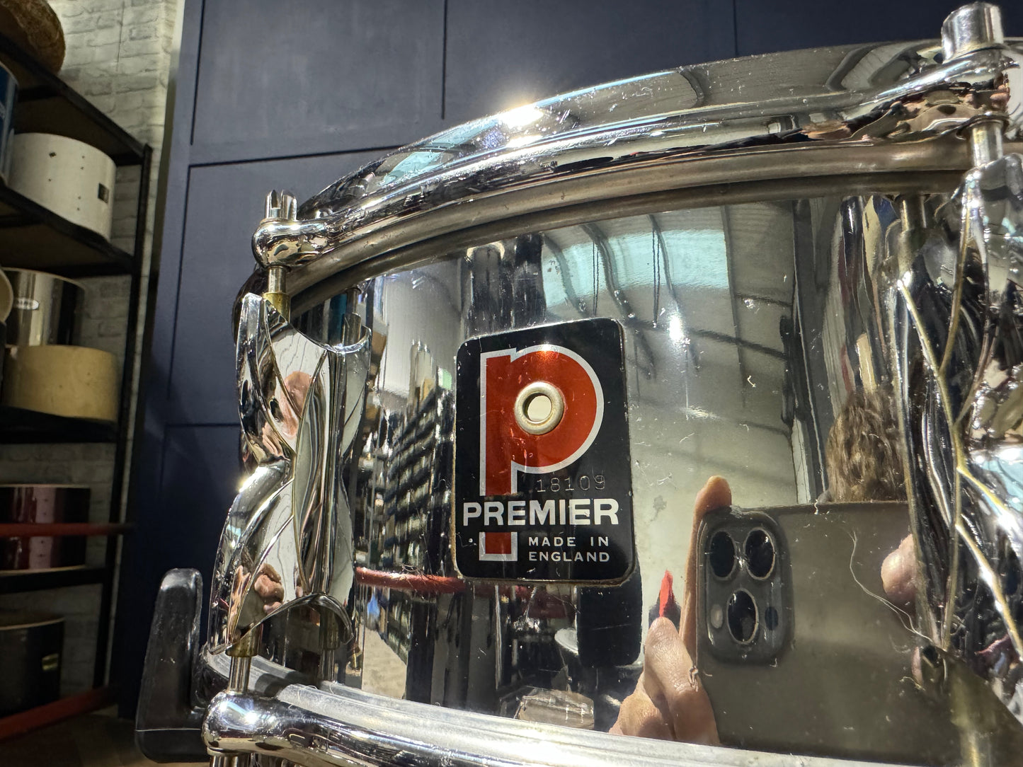 Premier 2000 14'' Snare Drum / Chrome on Aluminium / 8-Lug #MP77