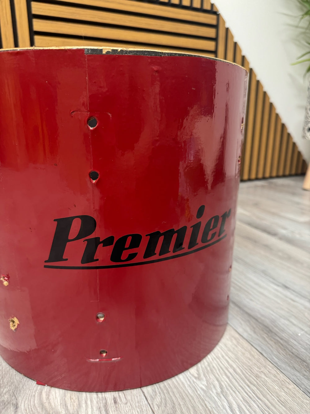 Vintage Premier 13”x12” Tom Drum Shell Bare Wood #OM12