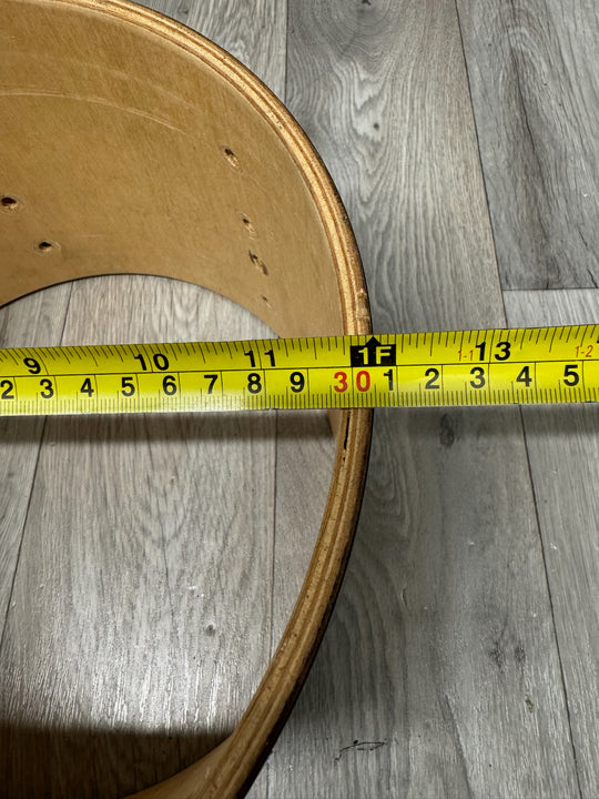 Vintage 12”x8” Tom Drum Shell Bare Wood #OM13