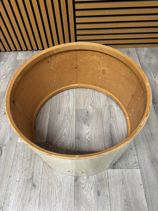 Vintage Beverley Bass Drum Shell 20”x12” Bare Wood Project / Upcycle #OM15