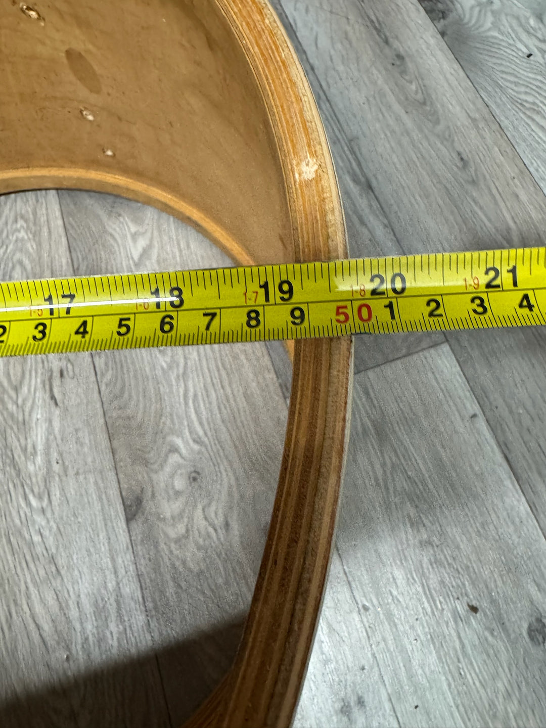 Vintage Beverley Bass Drum Shell 20”x12” Bare Wood Project / Upcycle #OM15