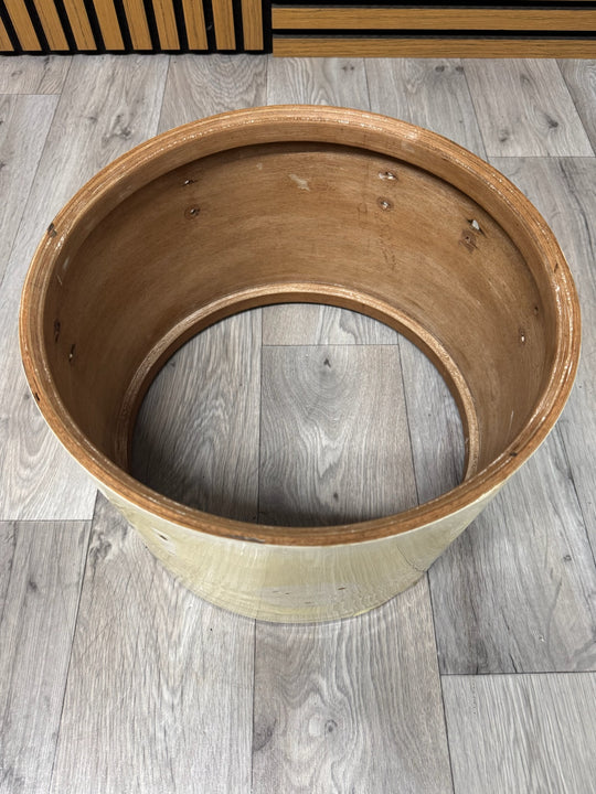 Vintage Beverley 13”x9” Tom Drum Shell Bare Wood #OM16