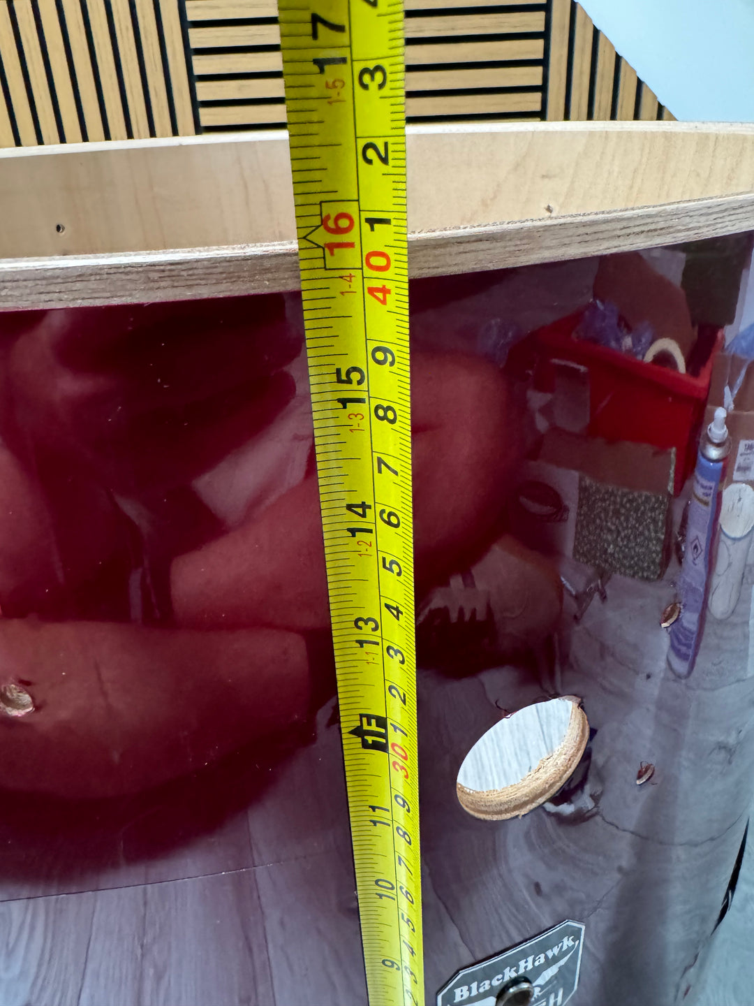 Gretsch Blackhawk Bass Drum Shell 22”x16” Bare Wood Project #OL98
