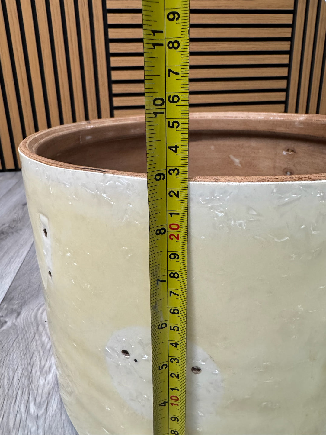 Vintage Beverley 13”x9” Tom Drum Shell Bare Wood #OM16