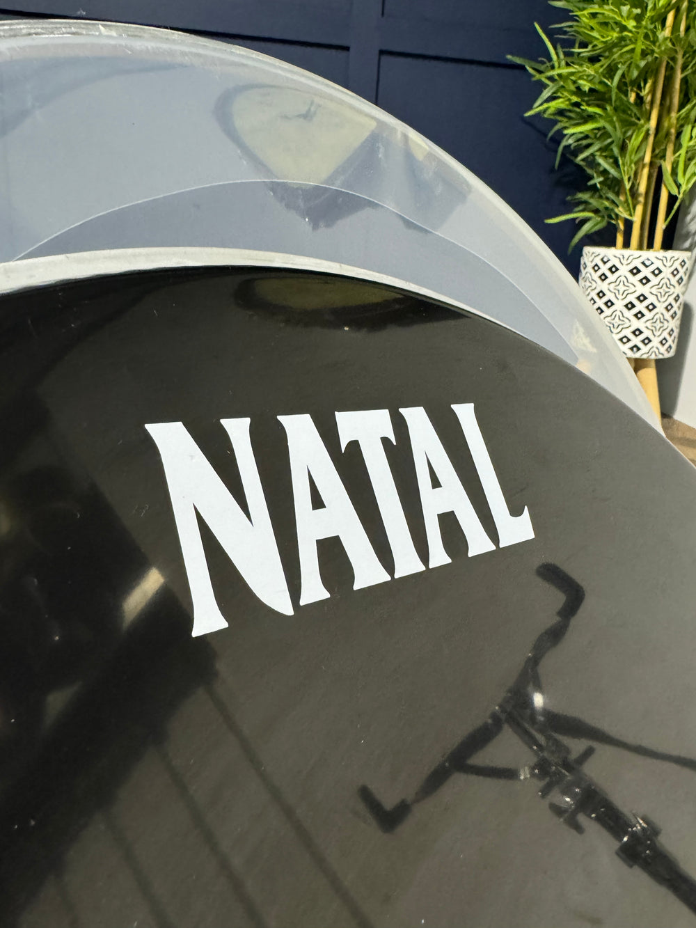 Natal Bass 20" Drum Heads (Pair) / Black & Clear #NE15