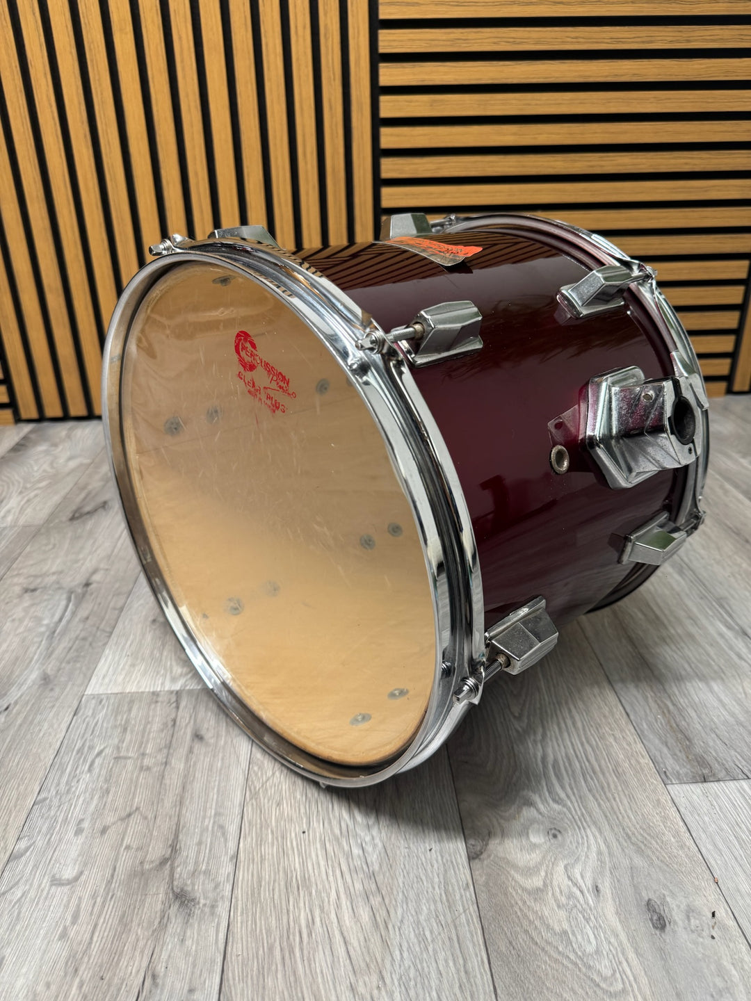 Percussion Plus 13” x 11” Rack Tom Drum / Red #OM18