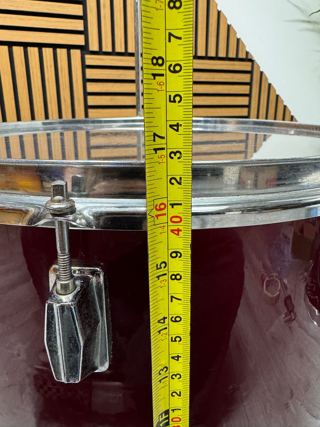 Floor Tom Drum 16” x 16” Drum Inc Legs / Red #OM22