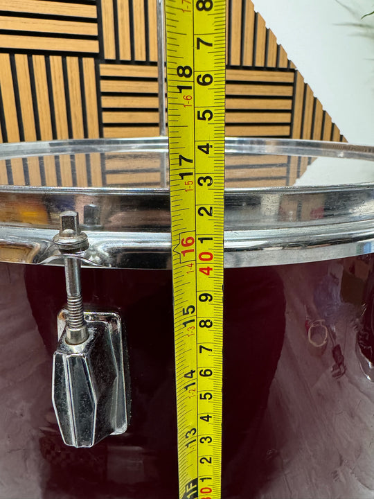 Floor Tom Drum 16” x 16” Drum Inc Legs / Red #OM22