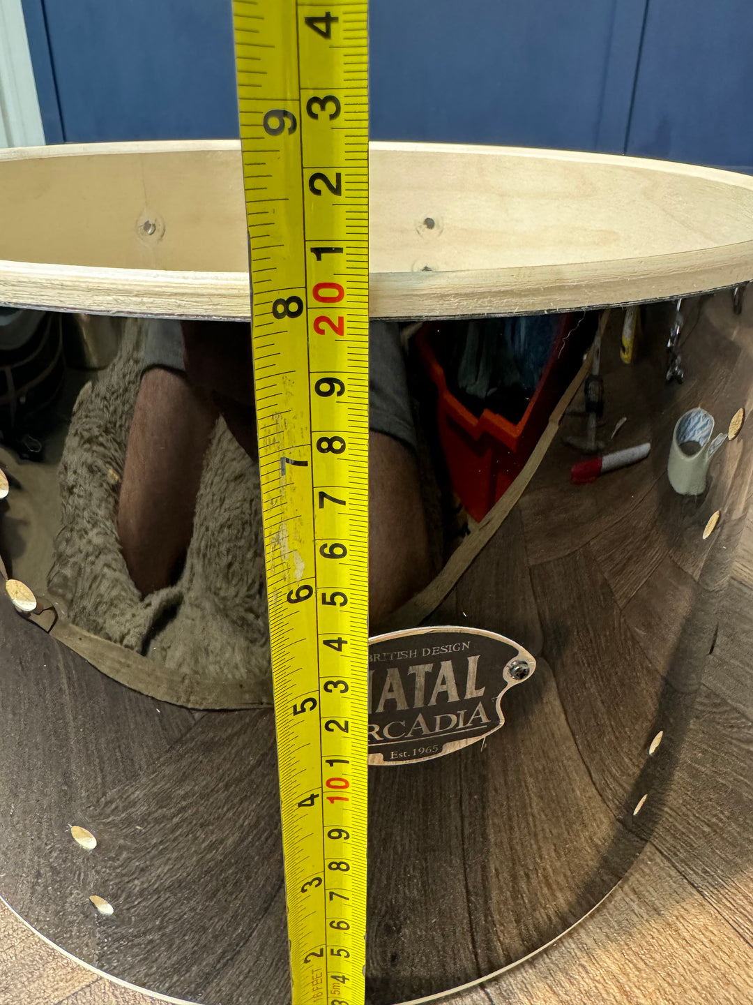 Natal Arcadia 12”x8” Tom Drum Bare Wood Project / Upcycle #NZ90